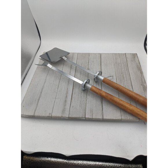 Mr Cheftender Stainless Utensils Grill BBQ Spatula Flipper 18” Meat Fork - Picture 8 of 10